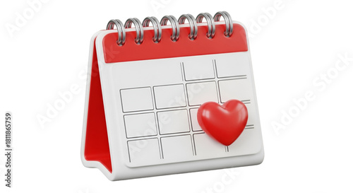 Red Heart On A Calendar Page whisk 869fb3830104464a4c2440cd86f96643dr