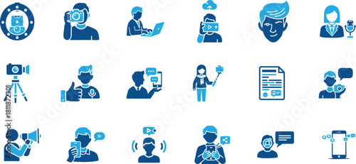 Blogger and Influencer Marketing Icon