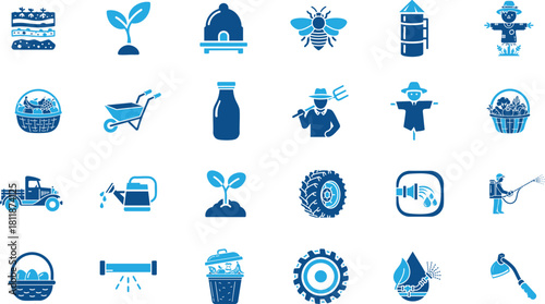 Agriculture and Farming Industry Icon