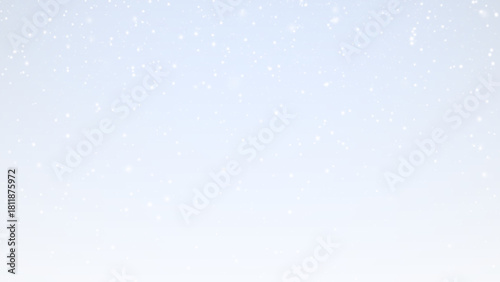 Snowflakes falling on blue sky background transparent PNG overlay for