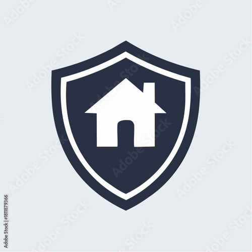 Home Security Shield Icon Protect Your Property with Assurance and Safeguard Your House with Confidence