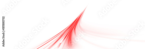 Red swirl neon glow fast motion wave curved streak spiral beam dynamic light trail futuristic abstract energy movement background Png