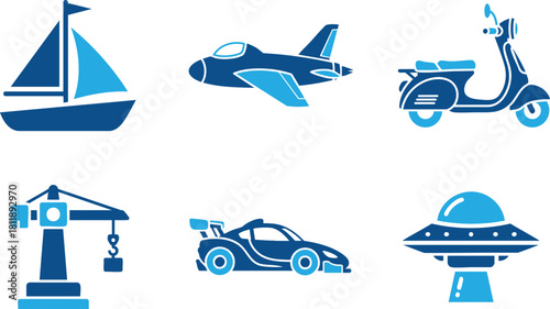 Children’s Toy Car and Vehicle Icon