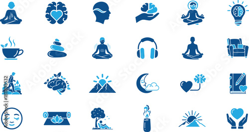 Mental Wellness and Calm Life Icon