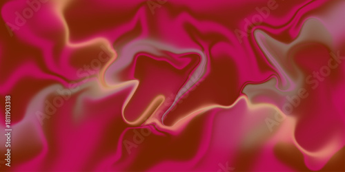 Abstract pink fabric with soft wave texture background. Elegant and soft royal backdrop of shine flowing surface. Red luxurious background design.   liquid wave or wavy folds of grunge silk texture .