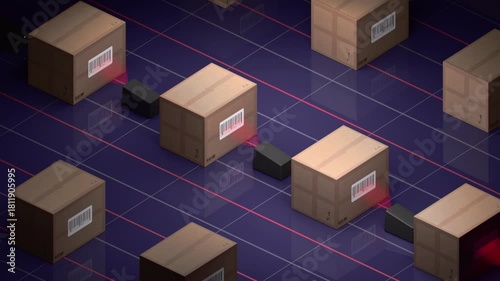 Barcode Scanners Reads Cardboard Boxes QR