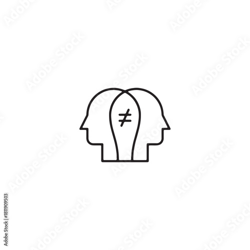 Conflict Resolution icon flat vector design.