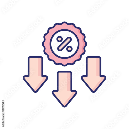 Discount  vector icon