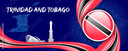 Trinidad and Tobago National Flag and Country Symbol