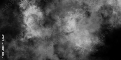 Cloud, fog, or smoke isolated on black background. abstract soft textured white and black background with gray speckles, smoke background and dense fog grunge smog texture art design. 