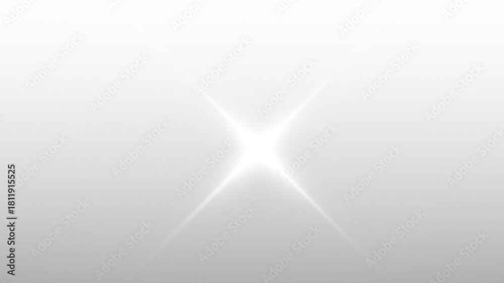 Fototapeta premium Bright White Four Point Star Lens Flare Light Effect with Clear Rays on a Transparent Background