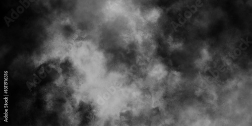 Cloud, fog, or smoke isolated on black background. abstract soft textured white and black background with gray speckles, smoke background and dense fog grunge smog texture art design. 