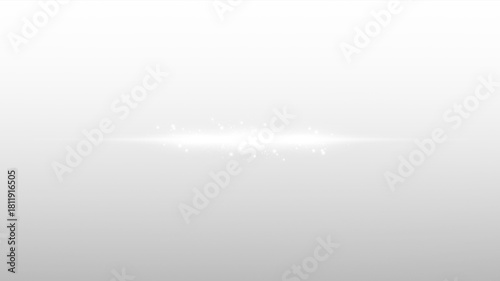 Photos Bright White Horizontal Light Streak with Glowing Lens Flare and Subtle Star Par
