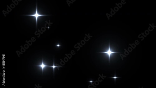 Wallpaper Mural stars shine effect background animation twinkle festive holiday decoration Torontodigital.ca