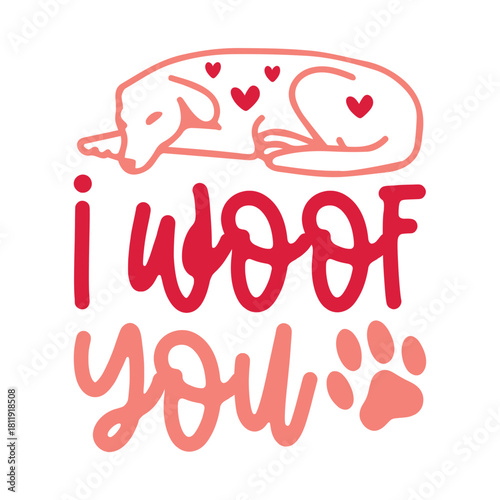 I Woof You Svg