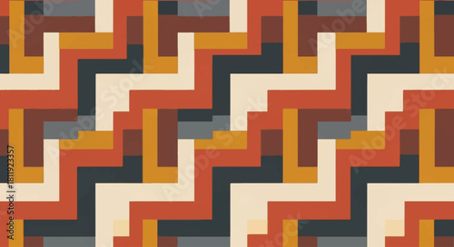 Authentic cultural motif with an abstract african pattern. Seamless geometric vector illustration. Retro design for textile and wallpaper