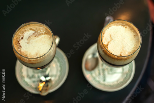 Coffee, chocolate and cream and it's 