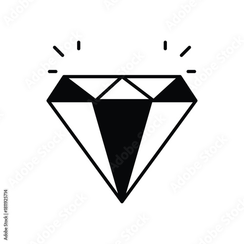Diamond  vector icon