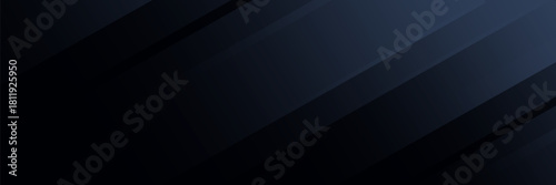 Modern black dark blue white abstract background. Minimal. Color gradient. Web banner. Geometric shape. 3d effect. Lines stripes triangles. Design. Futuristic. Metal metallic effect. Luxury. Premium.