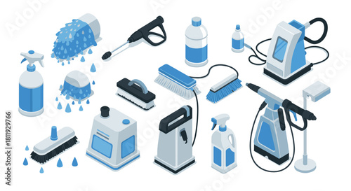 Isometric pottery studio with ceramic vases and tools on display