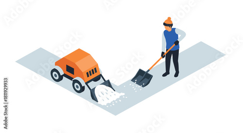 Isometric ceramic workshop pottery tools and equipment in a modern studio setting