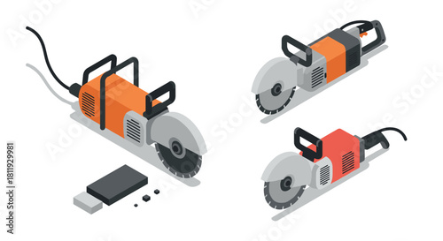 Vintage ceramic pottery collection with isometric design and geometric patterns