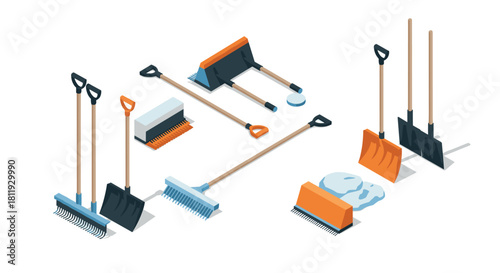 Pottery crafting in isometric style artisan creating ceramic pieces