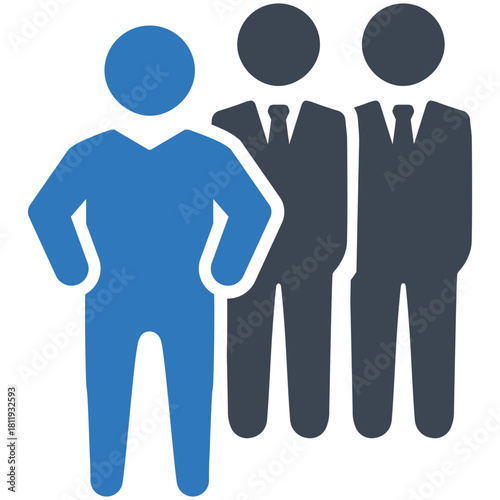 Leading the Charge: A visual representation of leadership, with a figure at the forefront, exuding confidence and setting the pace for a group, representing guidance and direction.