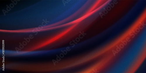 Vibrant color gradient grainy texture background orange red blue abstract color shape black backdrop noisy banner header poster design