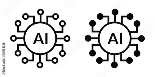 AI Processor Minimal Icons