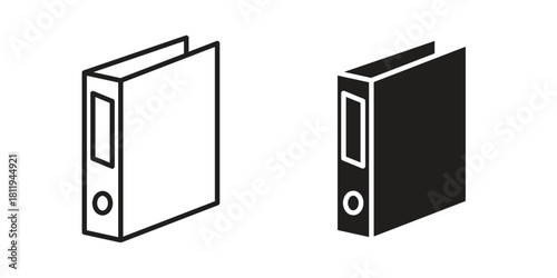 Binder icons set. Pixel Perfect scalable icons.