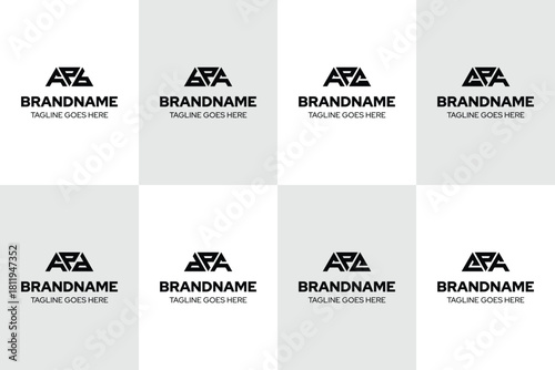 Letters APB BPA APC CPA APD DPA APE EPA Logo Set