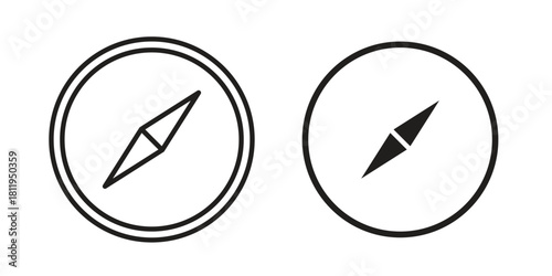 Compass icons set. Pixel Perfect scalable icons.