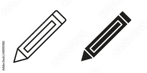 Crayon icons set. Pixel Perfect scalable icons.