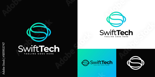 Minimal Round S Logo | Clean Circular Letter S Monogram for Modern Branding and Corporate Identity