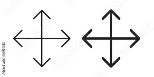Drag icons set. Pixel Perfect scalable icons.