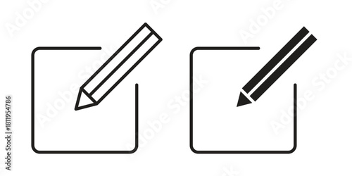 Edit button icons set. Pixel Perfect scalable icons.