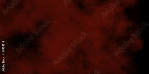266Abstract bloody grunge overlays fog isolated on black background. Scary Red and black horror red grunge texture and old wall texture effect powder color explosion background. Dark red slate backgro