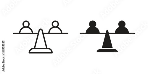 Equality icons set. Pixel Perfect scalable icons.