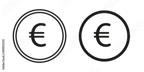 Euro icons set. Pixel Perfect scalable icons.