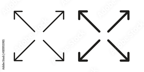 Expand icons set. Pixel Perfect scalable icons.