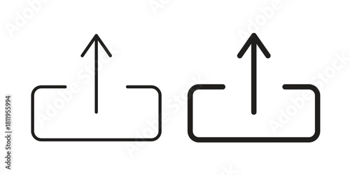 Export icons set. Pixel Perfect scalable icons.