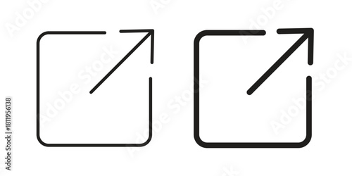 External link icons set. Pixel Perfect scalable icons.