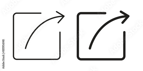 Export icons set. Pixel Perfect scalable icons.