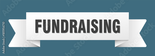 fundraising ribbon isolated on transparent background. fundraising ribbon