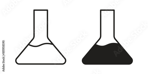 Flask icons set. Pixel Perfect scalable icons.