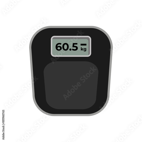 Weight scale device body illustration icon sign design vector
