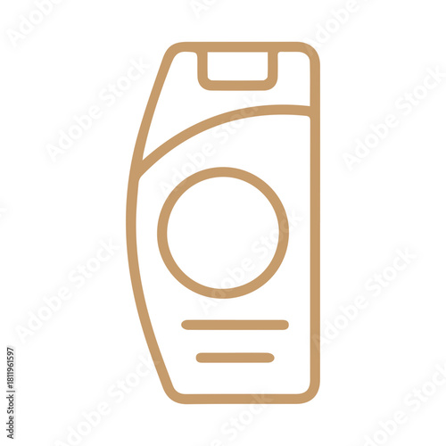 Shampoo Bottle Line Icon