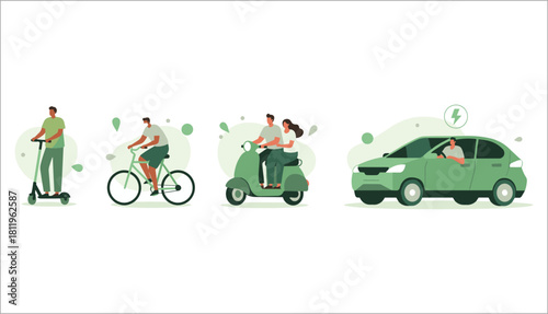 Embrace green transportation with diverse electric vehicle options for a sustainable future lifestyle