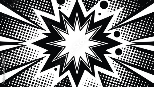 Dynamic Pop Art Comic Explosion Background